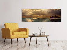 Load image into Gallery viewer, Panoramic Canvas Print Light spectacle on the sea
