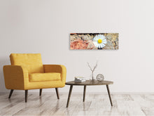 Load image into Gallery viewer, Panoramic Canvas Print Flower in the wall
