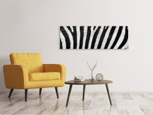 Load image into Gallery viewer, Panoramic Canvas Print Strip of the zebra
