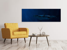 Load image into Gallery viewer, Panoramic Canvas Print Dangerous shark

