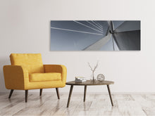Load image into Gallery viewer, Panoramic Canvas Print Suspension bridge Close up
