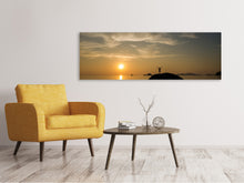 Load image into Gallery viewer, Panoramic Canvas Print Love the sunset by the sea

