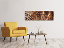 Load image into Gallery viewer, Panoramic Canvas Print The look of the elephant
