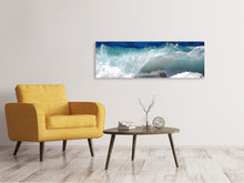 Load image into Gallery viewer, Panoramic Canvas Print Powerful surf
