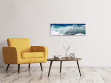 Load image into Gallery viewer, Panoramic Canvas Print Powerful surf
