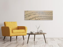 Load image into Gallery viewer, Panoramic Canvas Print The music notes
