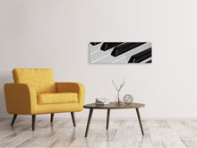 Load image into Gallery viewer, Panoramic Canvas Print Piano keys XL
