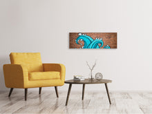 Load image into Gallery viewer, Panoramic Canvas Print 2 waves on the facade
