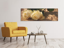 Load image into Gallery viewer, Panoramic Canvas Print The purity of the roses
