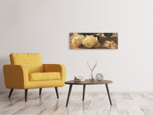 Load image into Gallery viewer, Panoramic Canvas Print The purity of the roses
