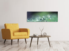 Load image into Gallery viewer, Panoramic Canvas Print Drops of water in XXL
