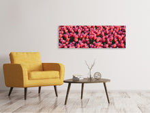 Load image into Gallery viewer, Panoramic Canvas Print Lush tulip field
