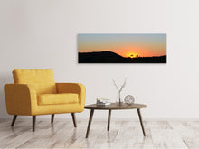 Load image into Gallery viewer, Panoramic Canvas Print Sunset in Africa
