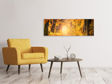 Load image into Gallery viewer, Panoramic Canvas Print Colors magnificent forest