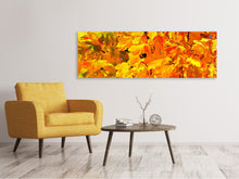 Load image into Gallery viewer, Panoramic Canvas Print Autumn leaves
