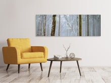 Load image into Gallery viewer, Panoramic Canvas Print Forest in winter
