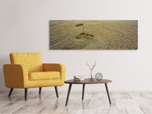 Load image into Gallery viewer, Panoramic Canvas Print Footprints XXL
