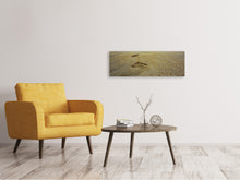 Load image into Gallery viewer, Panoramic Canvas Print Footprints XXL
