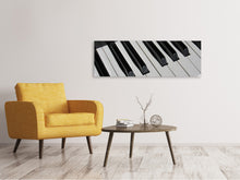 Load image into Gallery viewer, Panoramic Canvas Print Close up piano
