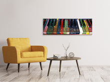 Load image into Gallery viewer, Panoramic Canvas Print Colorful piano
