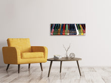 Load image into Gallery viewer, Panoramic Canvas Print Colorful piano
