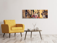 Load image into Gallery viewer, Panoramic Canvas Print Graffiti in Sicily
