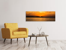 Load image into Gallery viewer, Panoramic Canvas Print The sun sets
