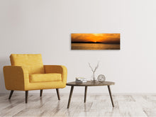 Load image into Gallery viewer, Panoramic Canvas Print The sun sets
