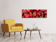 Load image into Gallery viewer, Panoramic Canvas Print Sweet cherries
