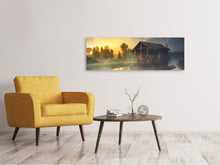 Load image into Gallery viewer, Panoramic Canvas Print Secretive hut
