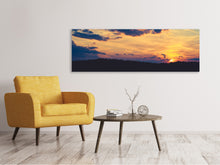 Load image into Gallery viewer, Panoramic Canvas Print Sunset - time to relax
