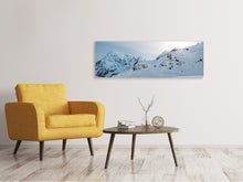 Load image into Gallery viewer, Panoramic Canvas Print Snow in the mountains
