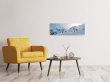 Load image into Gallery viewer, Panoramic Canvas Print Snow in the mountains
