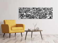 Load image into Gallery viewer, Panoramic Canvas Print Pebble wall
