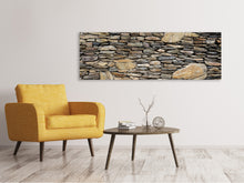 Load image into Gallery viewer, Panoramic Canvas Print Stone construction art
