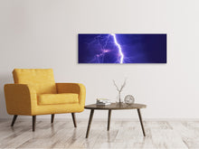 Load image into Gallery viewer, Panoramic Canvas Print Imposing lightning
