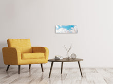 Load image into Gallery viewer, Panoramic Canvas Print Blades of grass in the sky
