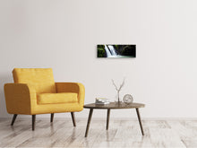 Load image into Gallery viewer, Panoramic Canvas Print Waterfall in the evening light
