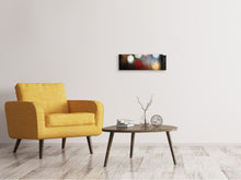 Load image into Gallery viewer, Panoramic Canvas Print Illuminated water drops
