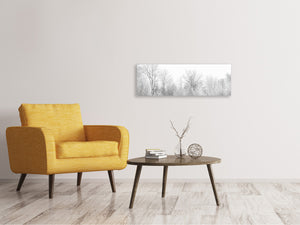 Panoramic Canvas Print Birches in the snow