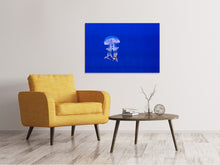 Load image into Gallery viewer, Canvas print Glowing jellyfish
