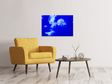 Load image into Gallery viewer, Canvas print Floating jellyfish
