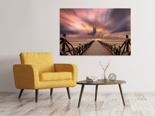 Load image into Gallery viewer, Canvas print Spectacular sunset on the bridge
