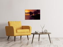 Load image into Gallery viewer, Canvas print The lonely island in the sunset
