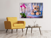 Load image into Gallery viewer, Canvas print Camera teddy bear
