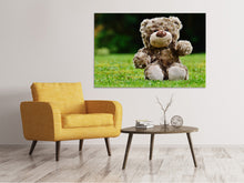 Load image into Gallery viewer, Canvas print Happy Teddy Bear
