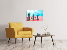 Load image into Gallery viewer, Canvas print Colorful chess
