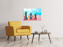 Load image into Gallery viewer, Canvas print Colorful chess
