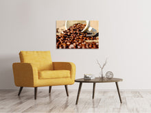 Load image into Gallery viewer, Canvas print Roasted coffee beans
