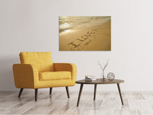 Load image into Gallery viewer, Canvas print Sign in the sand